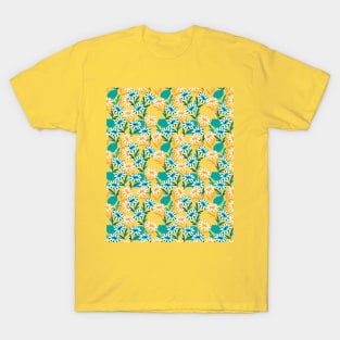 Summer Daisy Flower Pattern T-Shirt